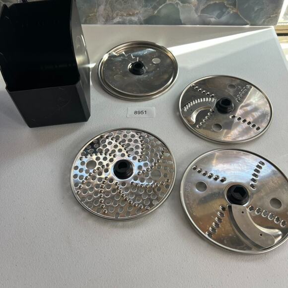 NINJA Food Processor Set of 4 Disc Blades in Storage Box Case - Picture 7 of 9